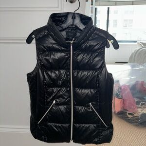 Women’s black down vest